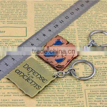 Popular Dota PC Game Keychain Alloy Bright Color Metal Keychain Dota 2 Keychain