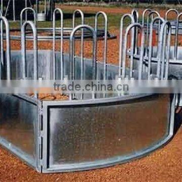 galvanized round hay feeder