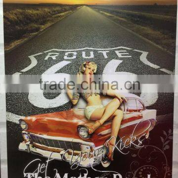 route 66 tin sign, home decoration tin sign, out door sign board