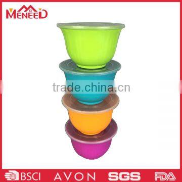 Modern Kitchen Use Multicolor Non-toxic Durable Plastic Microwave Bowl With Lid photo-2