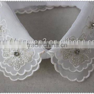 2016 Fashion Organza Flowers Lace Beaded Collar, Embroidery Beades Neckline for Garment photo-5