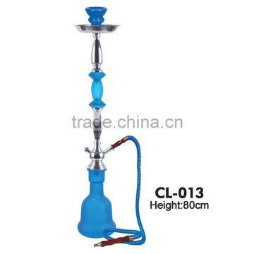 large glass and zinc shaft khalil mamoon shisha hookah