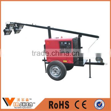 hot sale Outdoor construction diesel generator emergency mobile light tower portable