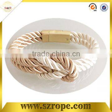 Europe Fashion Bracelet With Braided Rope and Buckle Magnet photo-3