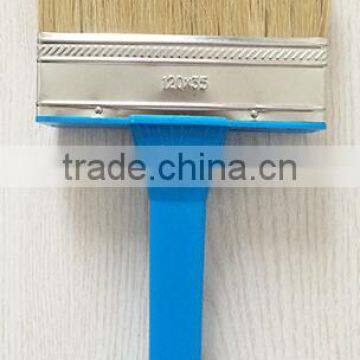 white bristle paint brush/ 120*35mm ceiling brush/plastic handle paint brush