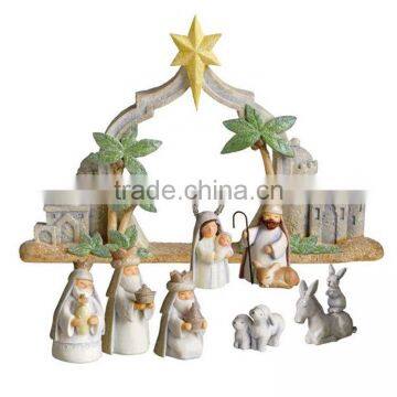 resin Mini Nativity Scene