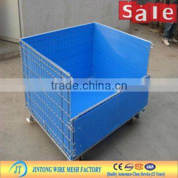 high end collapsible steel industrial storage cage from Jintong factory