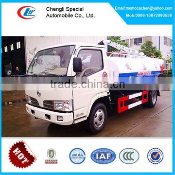 Small jet vacuum truck waste disposal truck 4000L sewer jetting truck