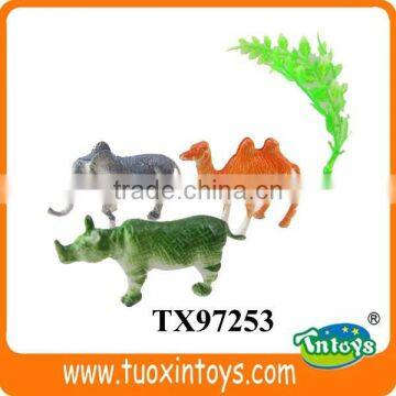 zoo animals plastic toy, natural world toy animals, flocked animals toy