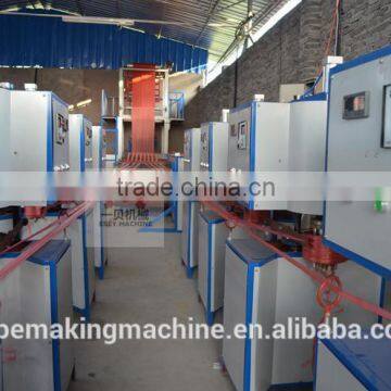 Vertical type plastic PP PE tear split film winding machine for rope