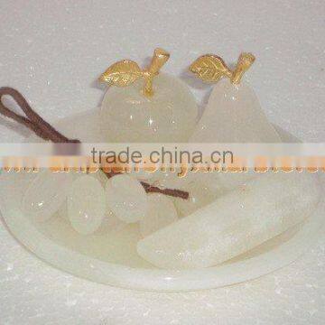 PAKISTAN SUPPLIER Hot Sale Popular ONYX FRUITS PLATES HANDICRAFTS photo-5