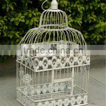 Light Weight Antirust Vintage Handing Decorative Metal Birdcages