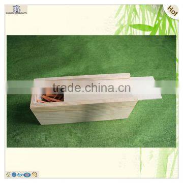 Wholesale Small Unfinished Creative Gift Sliding Lid Wooden Toy Box photo-3