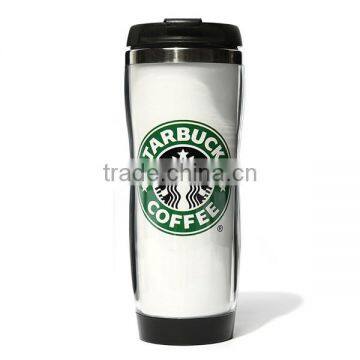 Sublimation Polymer double wall straight mug sport bottle with logo