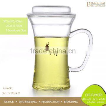 Double Layers Big Milk Mug With Non-slip Silicone Bottom photo-6