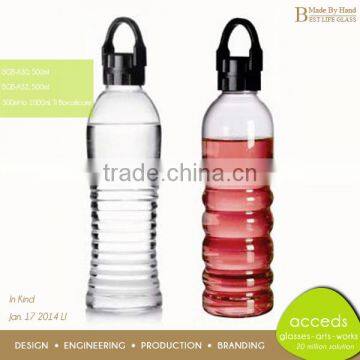 Made-By-Hand Glass Water Bottle photo-4