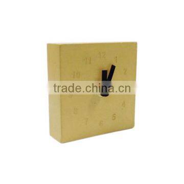 new modern interior design concrete creative rectangle wall clock