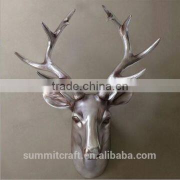 Resin Metallic Color Deer Head Wall Hanging Craft photo-4