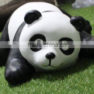 Life Size Cute Cartoon Fiberglass Panda Statues for Park photo-3