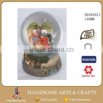 2.5 Inch Home Desk Decoration Religious Items Holy Family Water Ball photo-2