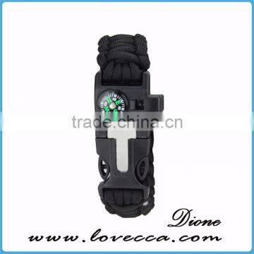 Wilderness Survival Guide Braided Military Bracelets Camping Hiking Gear photo-4