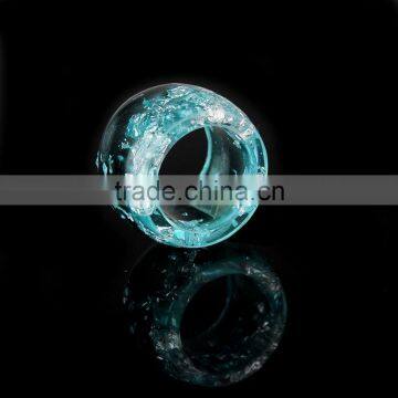 Handmade Resin Rings for Women ,pressed Real Dried Flowers Resin Ring photo-5