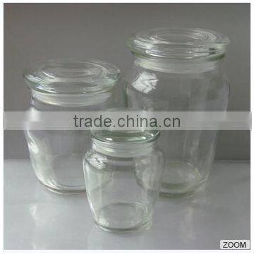 airtight glass jar / glass jar with lid / glass storage jar