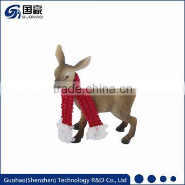 Custom Christmas white-tailed deer figurine ornament