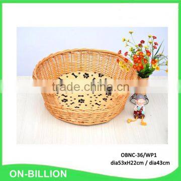 Handmade Round Wicker Dog Bed photo-2