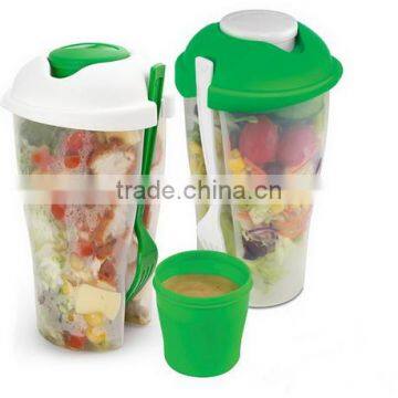 Salad Recipes Plastic Dressing Containers & Forks Compact