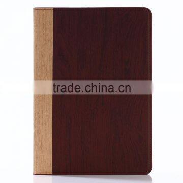 Nature Wood Grain PU Card Bumper/pocket Cell Phone Case for Ipad photo-3
