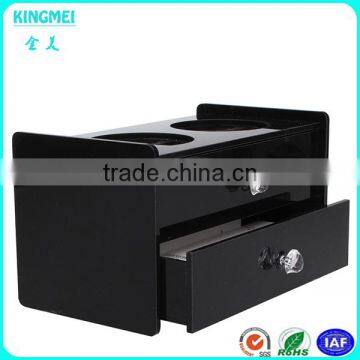 High Clear Acrylic Drawer Box With Printing Logo of Hotel Toiletries Organizer