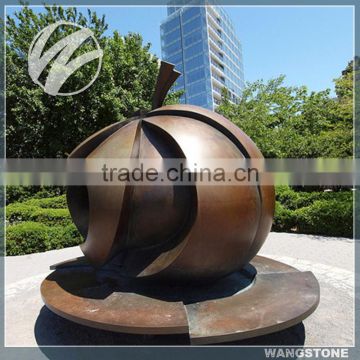 Outdoor decor plyground park art large apple sculpture