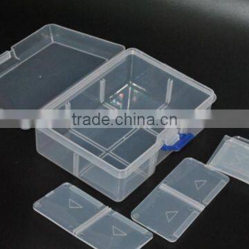 6 Compartments Clear PP Plastic DIY Divider Beads Box Electronic Components Storage Bin Box photo-2