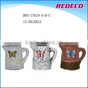 Water pot shape concrete cement flower pot