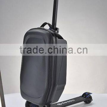 100% PC Trolley Luggage / Wholesale Foldable Scooter Suitcase photo-2