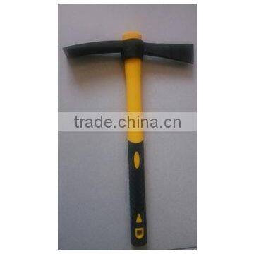 Farming and gardening tools pickaxe with fiberglass handle