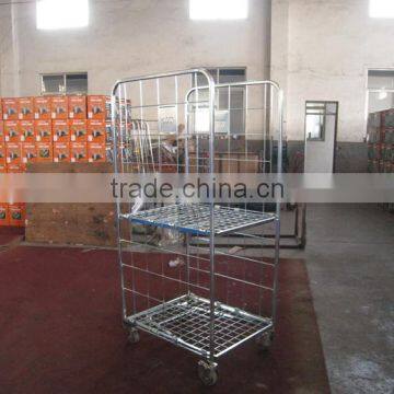 Aluminum Hot Sale Warehouse Wire Mesh Roll Cage Roll Container photo-3