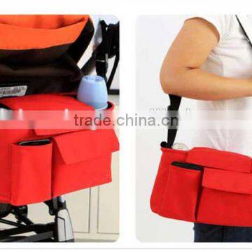 600D Polyester Baby Nappy Organizer Bag With Hanging photo-2