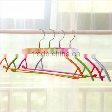 OEM Plastic Hanger for Summer Coat/wholesale Plastic Hanger With Metal Hook/custom Cheap Hanger With Metal Hook