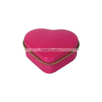 Mini heart-shape tin box