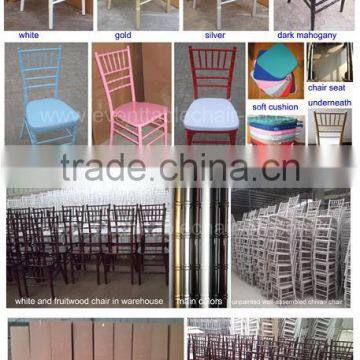 banquet wood chiavari chair& Silla Tiffany for sale