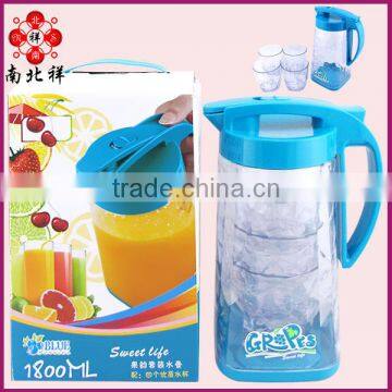 New 1800ML Plastic Water Pitcher With Side Handle