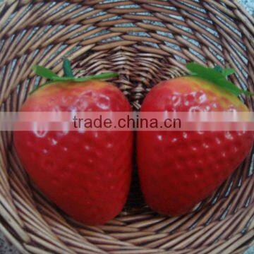 2 Wholsale Plastic Artificial Strawberries Fruits Fake Fruits Faux Strawberry