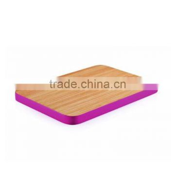 Eco-friendly hot sale-- bamboo cutting board with colorful edge