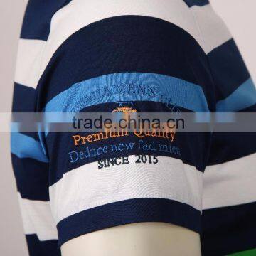 Wholesale Color Combination Cotton Stripe t Shirt photo-6