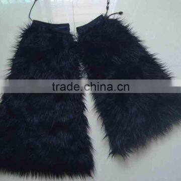 Black color Fluffy Leg warmers