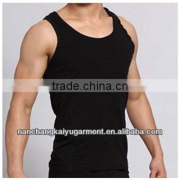 wholesale high quality men's cotton fashion comfortable plain tank top in nanchang