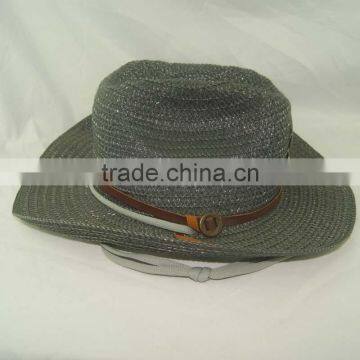 Grey Color Bulk Straw Cowboy Hats, Caps Hats Men Wholesale photo-2