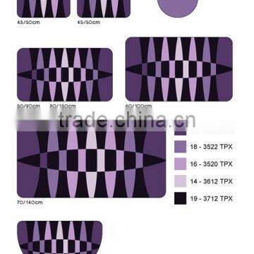 PURPLE COLOR BATHMAT RICH DESIGN BATHBAT (EV-G003-BM)